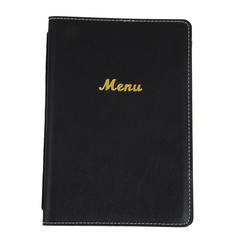 Protège-menus en simili cuir Olympia A5 noir E223 Olympia Protège-menus en simili cuir Olympia A5 noir E223 Olympia