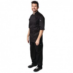 Veste de cuisine mixte Cool Vent Chef Works Montreal noire XL B054-XL Chef Works