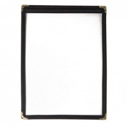 Protège-menus style américain Olympia A5 deux vues noir E290 Olympia