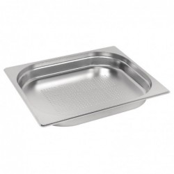 Bac inox perforé GN 1/2 40mm Vogue E698 Vogue