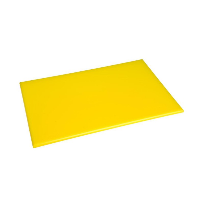 Planche à découper anti-bactérienne en haute densité Hygiplas jaune F156 Hygiplas Planche à découper anti-bactérienne en haute densité Hygiplas jaune F156 Hygiplas