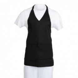 Tablier serveur col en V Whites noir B128 Whites Chefs Clothing