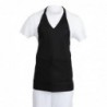 Tablier serveur col en V Whites noir B128 Whites Chefs Clothing