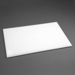 Planche à découper anti-bactérienne en haute densité Hygiplas blanche F157 Hygiplas
