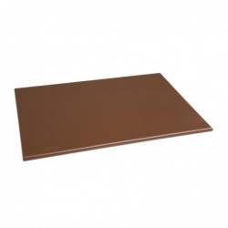 Planche à découper anti-bactérienne en haute densité Hygiplas marron F160 Hygiplas