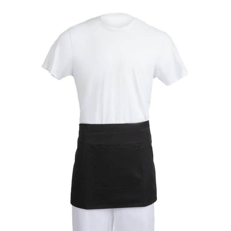 Tablier serveur court Whites noir B131 Whites Chefs Clothing Tablier serveur court Whites noir B131 Whites Chefs Clothing