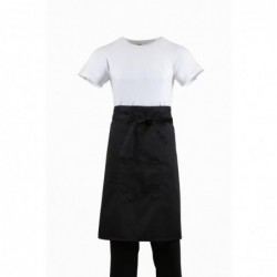 Tablier serveur standard Whites noir B133 Whites Chefs Clothing