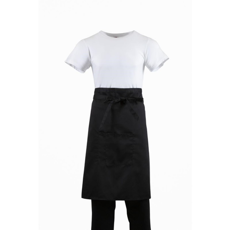 Tablier serveur standard Whites noir B133 Whites Chefs Clothing Tablier serveur standard Whites noir B133 Whites Chefs Clothing