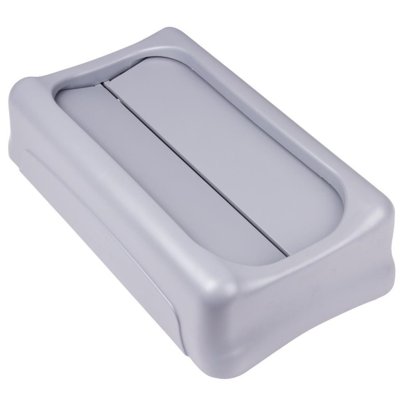 Couvercle basculant gris pour déchets divers Rubbermaid F604 Rubbermaid Couvercle basculant gris pour déchets divers Rubbermaid F604 Rubbermaid