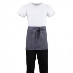 Tablier serveur court Whites gris anthracite B157 Whites Chefs Clothing
