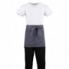 Tablier serveur court Whites gris anthracite B157 Whites Chefs Clothing