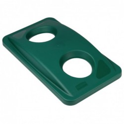 Couvercle vert pour bouteilles Rubbermaid F636 Slim Jim