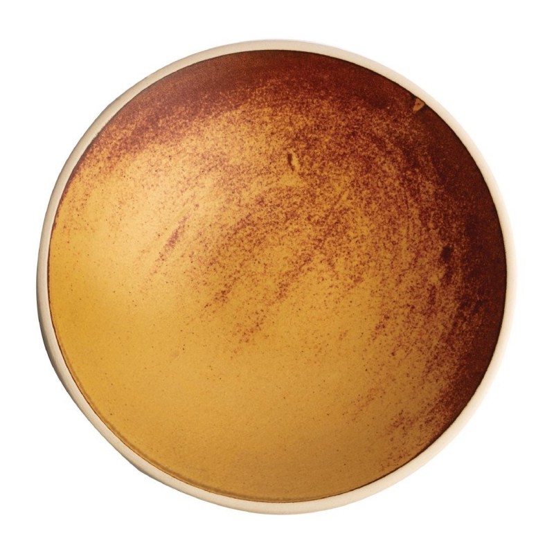 Assiettes creuses terre de sienne Olympia Canvas 200mm (lot de 6) FA312 Olympia Assiettes creuses terre de sienne Olympia Canvas 200mm (lot de 6) FA312 Olympia