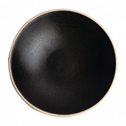 Assiettes creuses noir mat Olympia Canvas 20 cm  (Lot de 6) FA319 Olympia