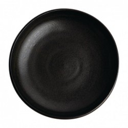 Assiettes creuses calottes noir mat Olympia Canvas 23 cm  FA320 Olympia