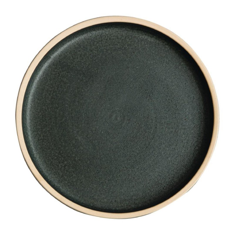 Assiettes plates bord droit vert bronze Olympia Canvas 18 cm (Lot de 6) FA321 Olympia Assiettes plates bord droit vert bronze Olympia Canvas 18 cm (Lot de 6) FA321 Olympia