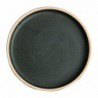 Assiettes plates bord droit vert bronze Olympia Canvas 18 cm  (Lot de 6) FA321 Olympia