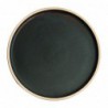 Assiettes plates bord droit vert bronze Olympia Canvas 25 cm  (Lot de 6) FA322 Olympia