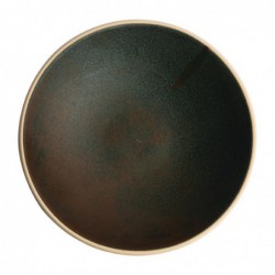 Assiettes creuses vert bronze Olympia Canvas 20 cm  (Lot de 6) FA326 Olympia