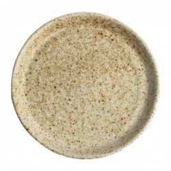 Assiettes plates beige moucheté Olympia Canvas 18 cm  (Lot de 6) FA337 Olympia