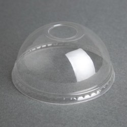 Couvercles dôme compostables en PLA Fiesta Compostable pour gobelets 340/454/568ml (Lot de 1000) FA345 Fiesta