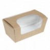 Boîtes à gâteau rectangulaires kraft compostables avec fenêtre Colpac (lot de 500) FA360 Colpac