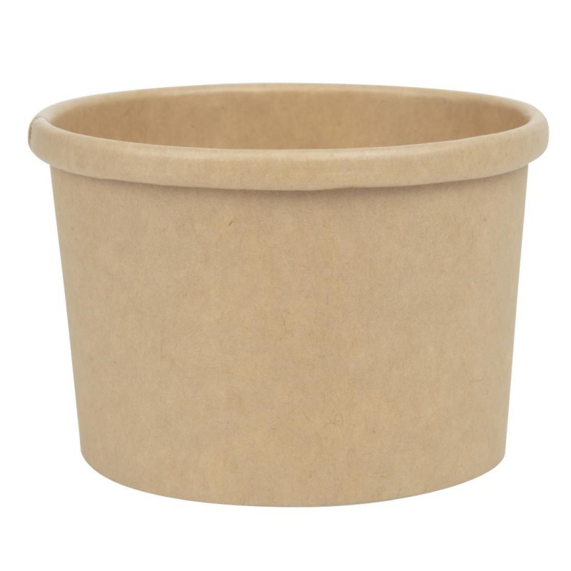 Bols à soupe kraft micro-ondables recyclables Colpac 225ml (lot de 500) FA366 Colpac Bols à soupe kraft micro-ondables recyclables Colpac 225ml (lot de 500) FA366 Colpac