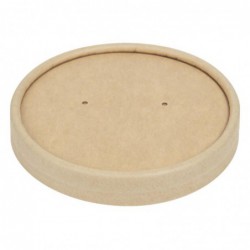 Couvercles pour bols à soupe kraft micro-ondables recyclables Colpac 225ml et 350ml (lot de 500) FA367 Colpac