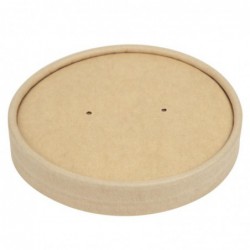 Couvercles pour bols à soupe kraft micro-ondables recyclables Colpac 450ml (lot de 500) FA368 Colpac