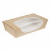 Barquettes à salade kraft recyclables avec fenêtre 1000ml (lot de 200) FA372 Colpac