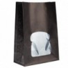 Sacs sandwich en papier recyclable noir avec fenêtre Colpac (lot de 250) FA381 Colpac