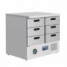 Table réfrigérée positive 6 tiroirs Polar série G 240L FA440 Polar