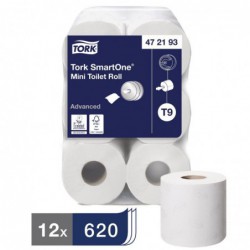 Mini rouleaux de papier toilette Smart One Tork (Lot de 12) FA700 Tork