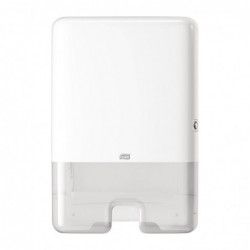 Distributeur manuel d'essuie-mains blanc Multifold XpressTork FA704 Tork