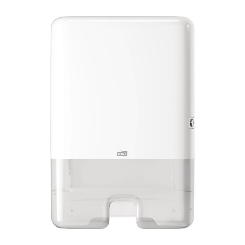 Distributeur manuel d'essuie-mains blanc Multifold XpressTork FA704 Tork