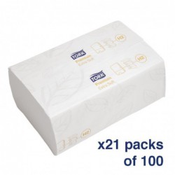 Essuie-mains ultra doux 2 plis Multifold Tork (Lot de 2100) FA705 Tork