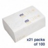 Essuie-mains ultra doux 2 plis Multifold Tork (Lot de 2100) FA705 Tork