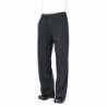 Pantalon de cuisine mixte Baggy Chef Works noir S B187-S Chef Works