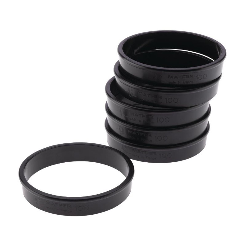 Cercles à tarte Exoglass Matfer Bourgeat 100 mm (lot de 6) FA987 Matfer Bourgeat Cercles à tarte Exoglass Matfer Bourgeat 100 mm (lot de 6) FA987 Matfer Bourgeat