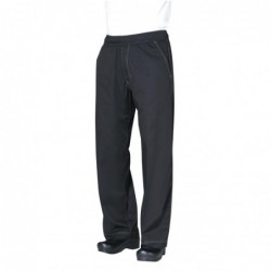 Pantalon de cuisine mixte Baggy Chef Works noir XL B187-XL Chef Works