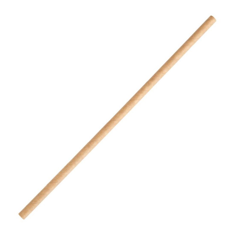 Pailles compostables en papier kraft Fiesta Compostable (lot de 250) FB138 Fiesta Compostable Pailles compostables en papier kraft Fiesta Compostable (lot de 250) FB138 Fiesta Compostable