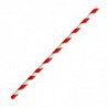 Pailles en papier flexibles compostables Fiesta Compostable rayures rouges (lot de 250) FB142 Fiesta Compostable
