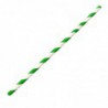 Pailles en papier flexibles Recyclables Fiesta Recyclable rayures vertes (lot de 250) FB143 Fiesta Compostable