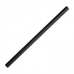 Pailles à smoothie compostables en papier Fiesta Compostable noires 210mm (lot de 250) FB145 Fiesta