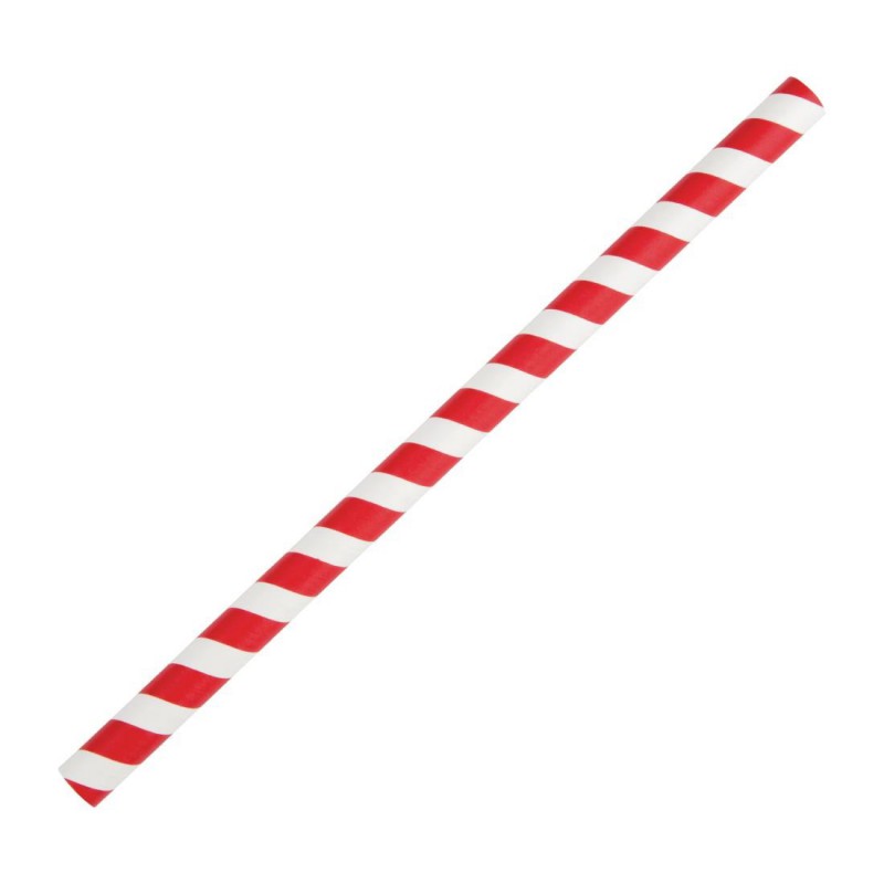 Pailles à smoothie compostables en papier Fiesta Compostable rouges 210mm (lot de 250) FB147 Fiesta Compostable Pailles à smoothie compostables en papier Fiesta Compostable rouges 210mm (lot de 250) FB147 Fiesta Compostable