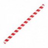 Pailles à smoothie compostables en papier Fiesta Compostable rouges 210mm (lot de 250) FB147 Fiesta Compostable
