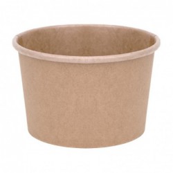 Pots à soupe compostables en PLA Fiesta Compostable 98 mm 230ml (lot de 500) FB160 Fiesta