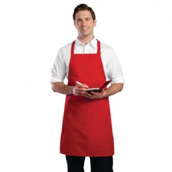 Tablier bavette Chef Works rouge B196 Chef Works