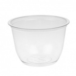 Pots transparents PET recyclables Faerch OHCO 95 mm 227 ml FB378 Faerch