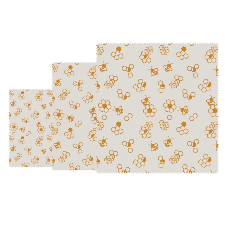 Set de 3 feuilles d'emballage alimentaire à la cire d'abeille Nuts FB426 Sans Marque Set de 3 feuilles d'emballage alimentaire à la cire d'abeille Nuts FB426 Sans Marque